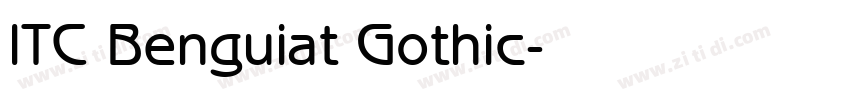 ITC Benguiat Gothic字体转换